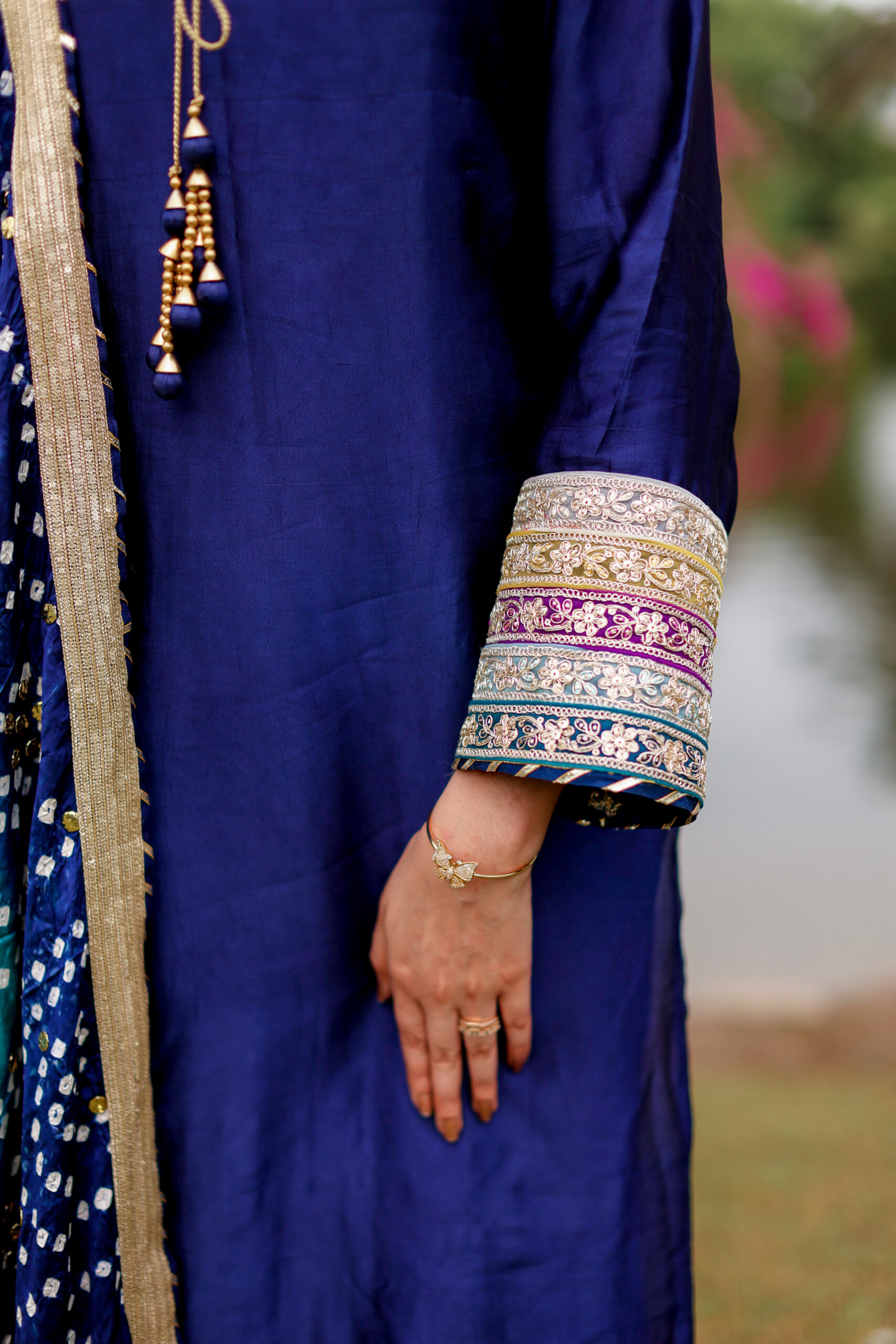 indigo dastaan – 3 piece royal blue silk pret with multi border embroidery & chunri dupatta indigo dastaan – 3 piece royal blue silk pret with multi border embroidery & chunri dupatta