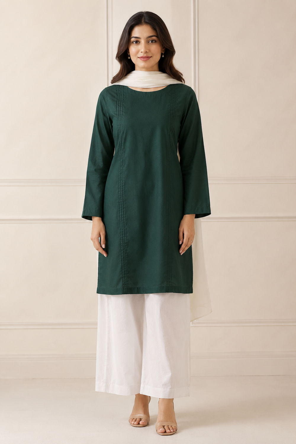 Emerald Elegance Kurta Set